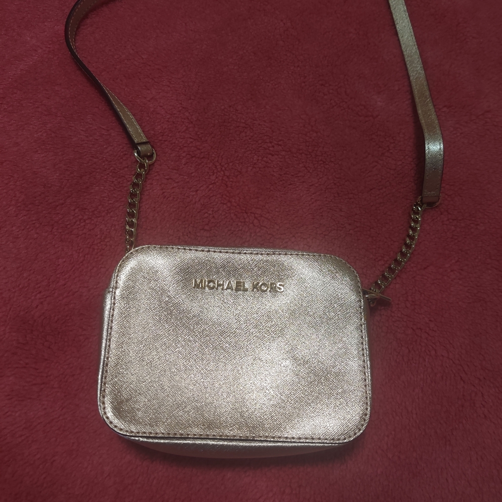 Michael Kors Gold Crossbody Bag